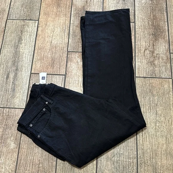 NWT Gap 1969 Men’s 38x34 Black Standard Denim Straight‎ Leg Jeans